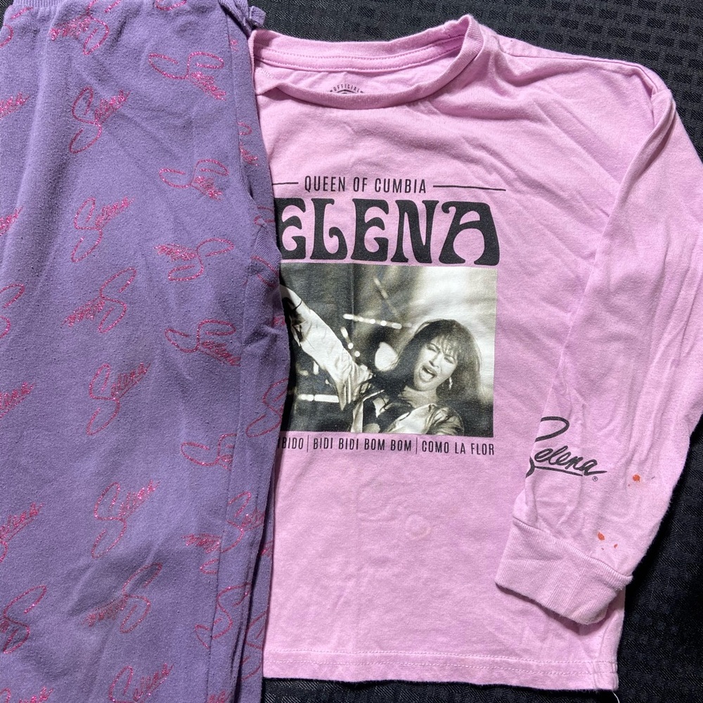 Selena Music Artist Graphic Long Sleeve & Sweatpant Outfit